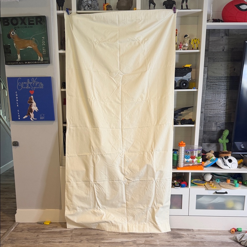 Cream Blackout Curtain (pole pocket)